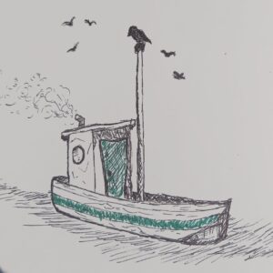 Jolle på havet (6 april 2024)